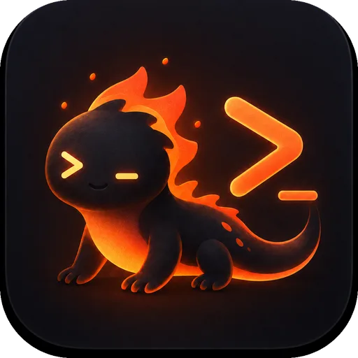 Termalin's fire-salamander mascot