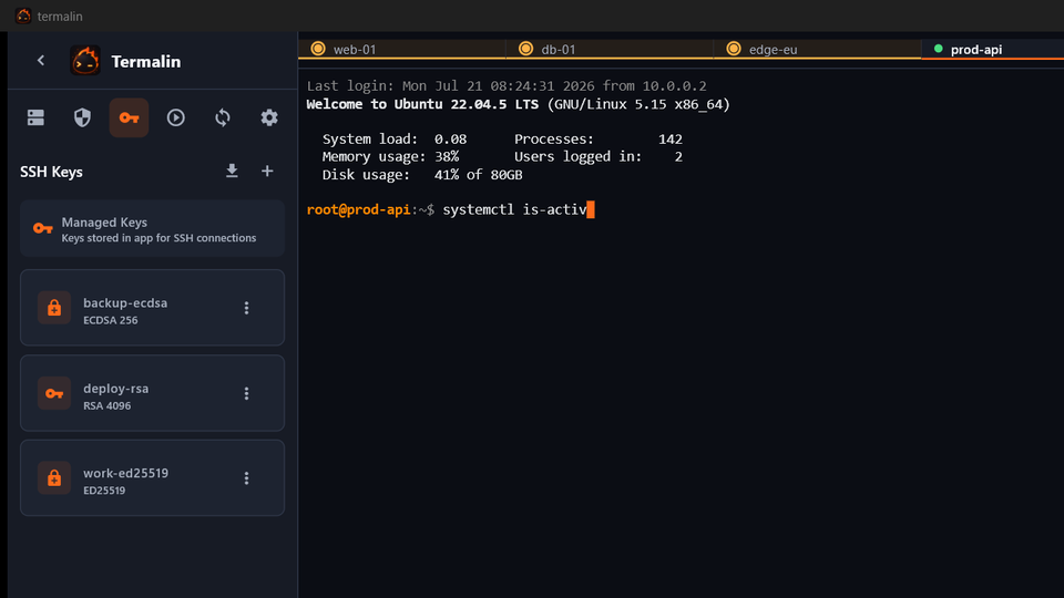 SSH key management